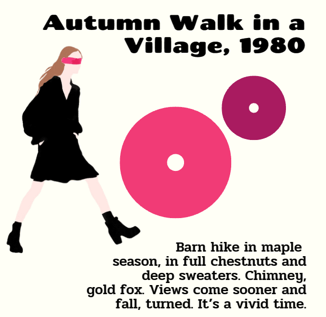 Autumn Walk in a Village, 1980